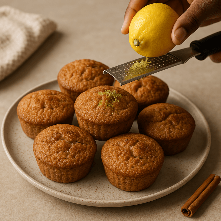 Astuces du chef : une touche de zeste de citron fraîchement râpé vient sublimer ces gâteaux de fonio tout juste démoulés, encore tièdes, pour une explosion de saveurs à chaque bouchée