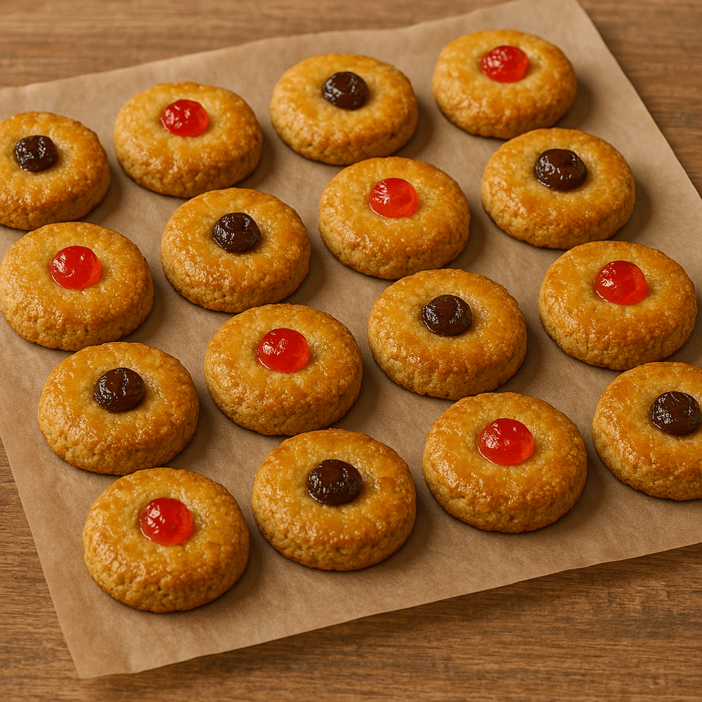 Biscuits au fonio et fruits confits – Une gourmandise dorée inspirée des traditions burkinabè, parfaite pour le goûter.