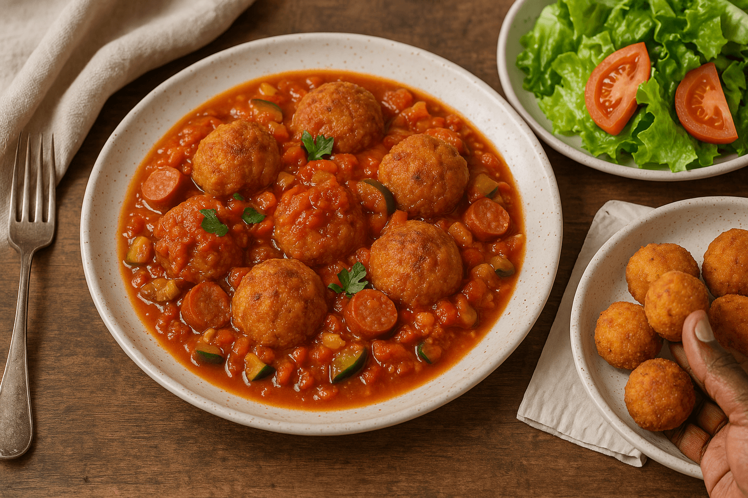 Boulettes de fonio ap&eacute;ritif