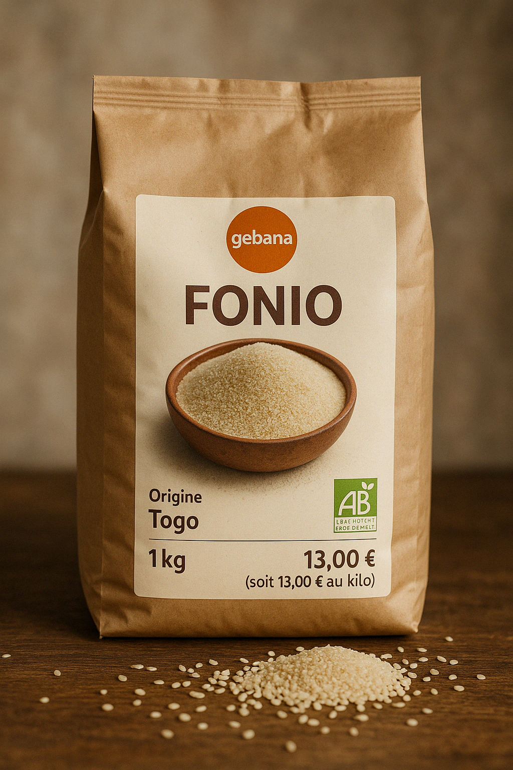 Gebana Fonio Bio du Togo - 1 kg