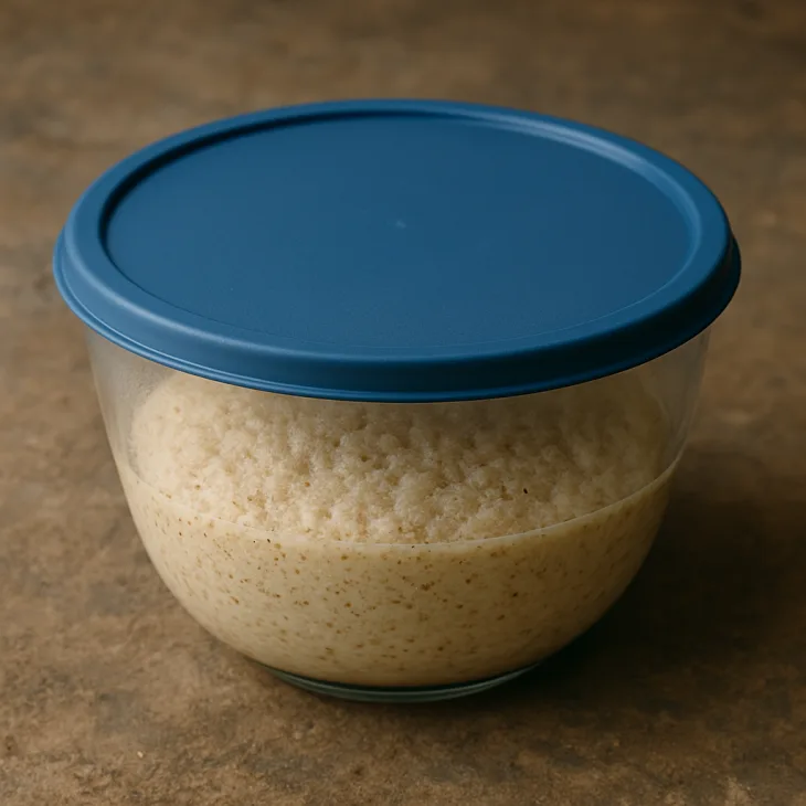 Fermentation de la p&acirc;te &agrave; beignets de fonio : 4 &agrave; 6 heures de repos