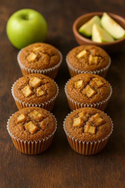 Muffins fonio pommes cannelle &mdash; go&ucirc;ter moelleux et sans gluten
