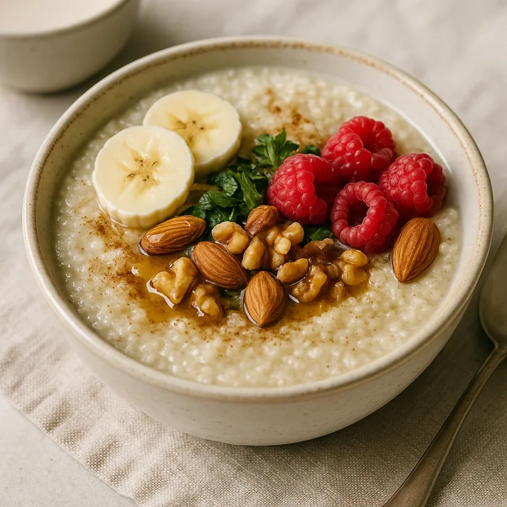 Porridge cr&eacute;meux au fonio &mdash; petit-d&eacute;jeuner r&eacute;confortant et sans gluten, parfum&eacute; vanille et cannelle