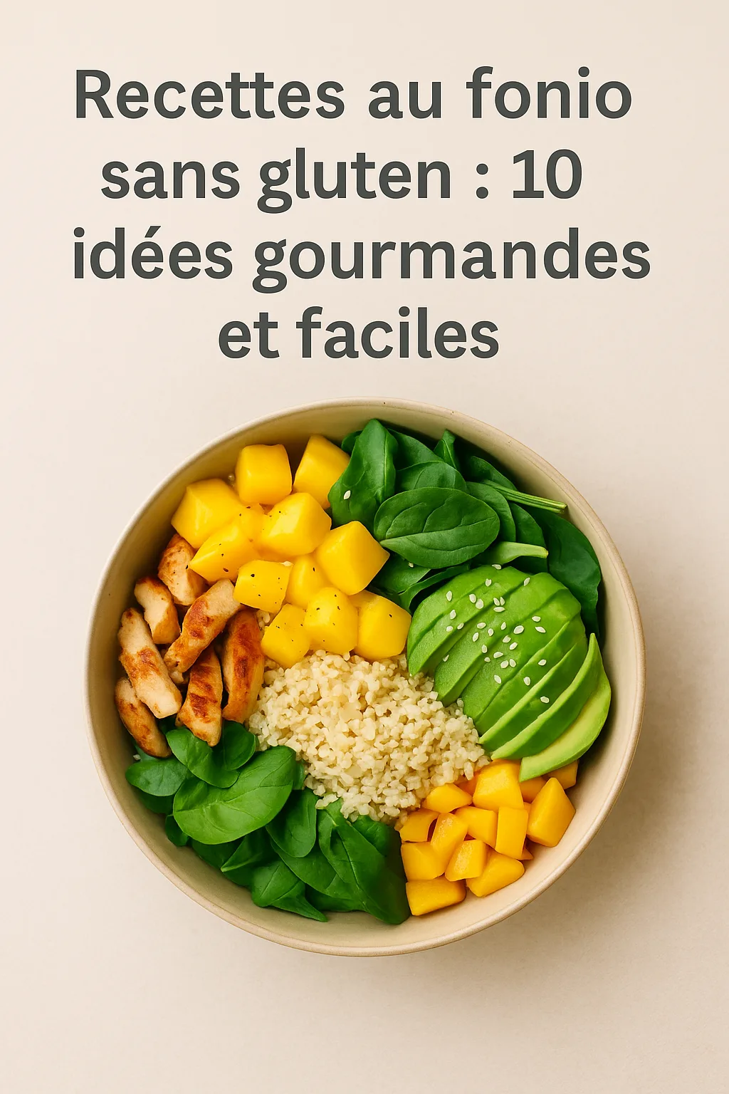 Recettes au fonio sans gluten — pancakes, taboulé, couscous végétarien et desserts, 10 idées faciles pour cœliaques et familles