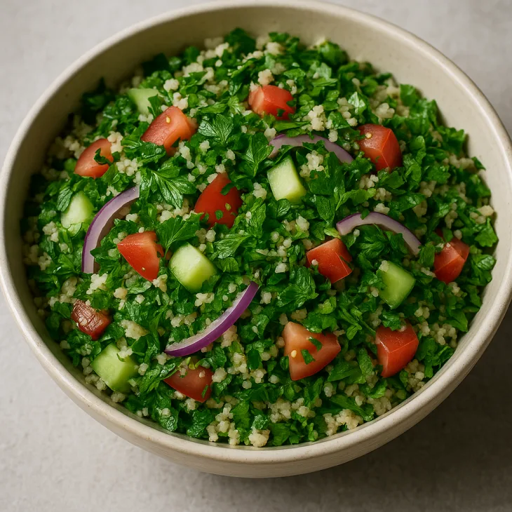 Taboul&eacute; de fonio aux herbes fra&icirc;ches &mdash; salade sans gluten color&eacute;e et l&eacute;g&egrave;re