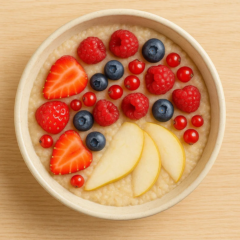 Porridge de fonio aux fruits rouges
