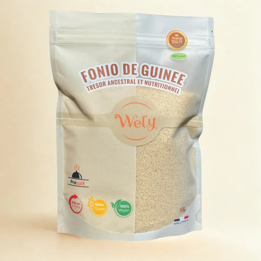 Wely Fonio de Guin&eacute;e Wely pr&eacute;cuit bio 500 g