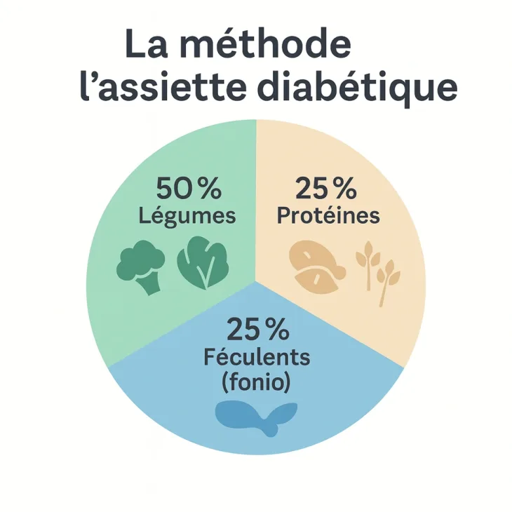 méthode de l'assiette diabétique