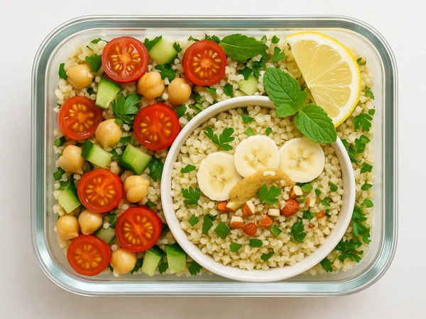 Salade de fonio transportable