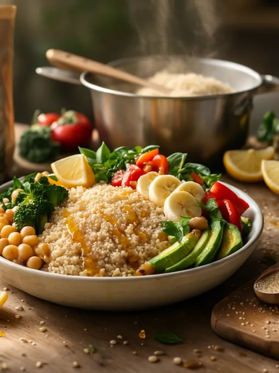 Bol végétarien au fonio sans gluten