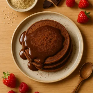 Crêpes au fonio chocolatée