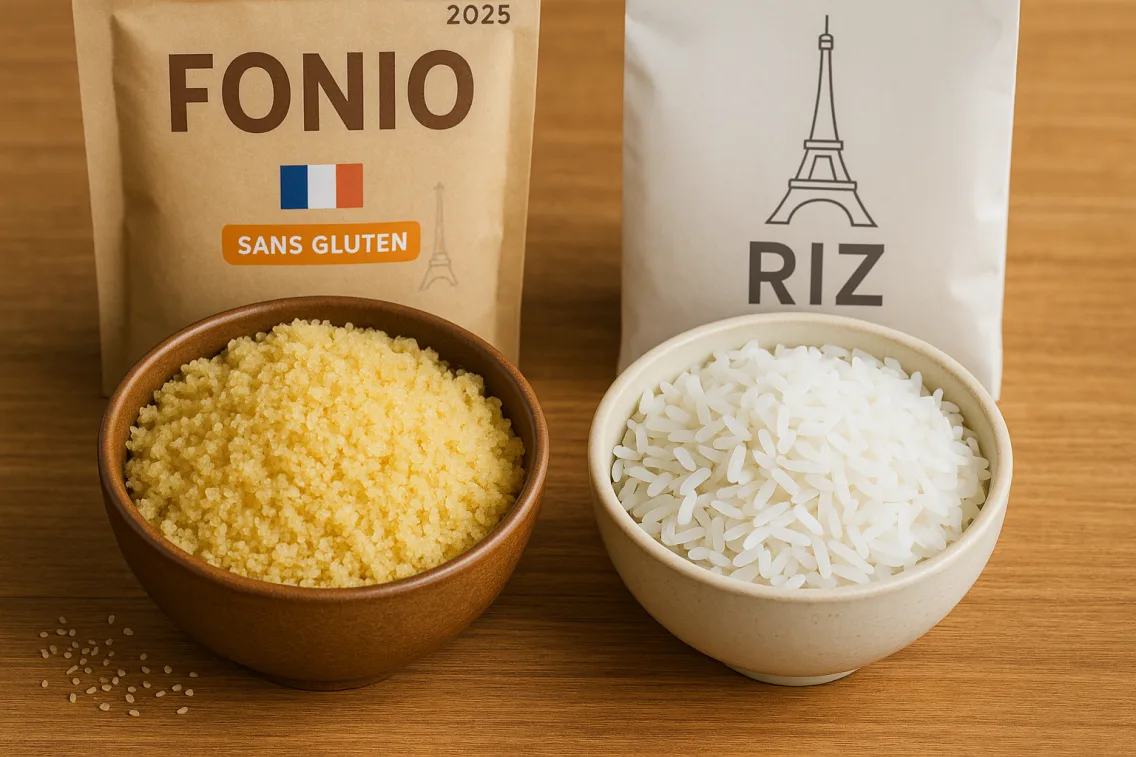 fonio vs riz, alternative sans gluten