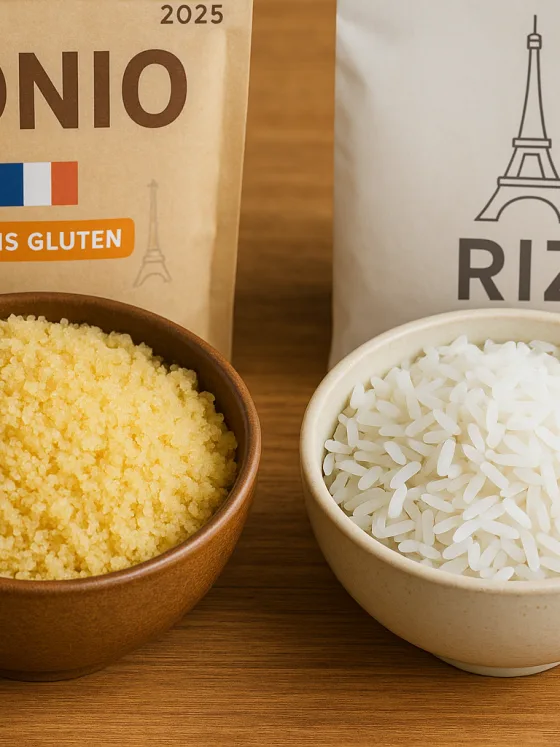fonio vs riz, alternative sans gluten