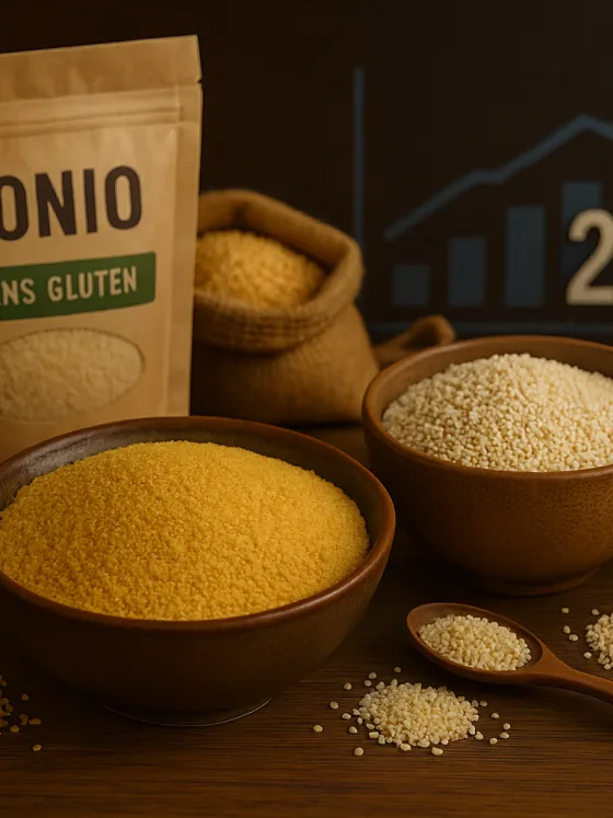 fonio et millet, deux céréales africaines sans gluten