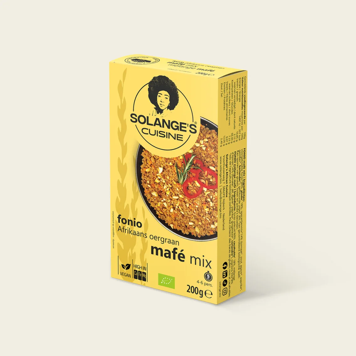 Fonio au mafé de la marque "Solange's Cuisine"