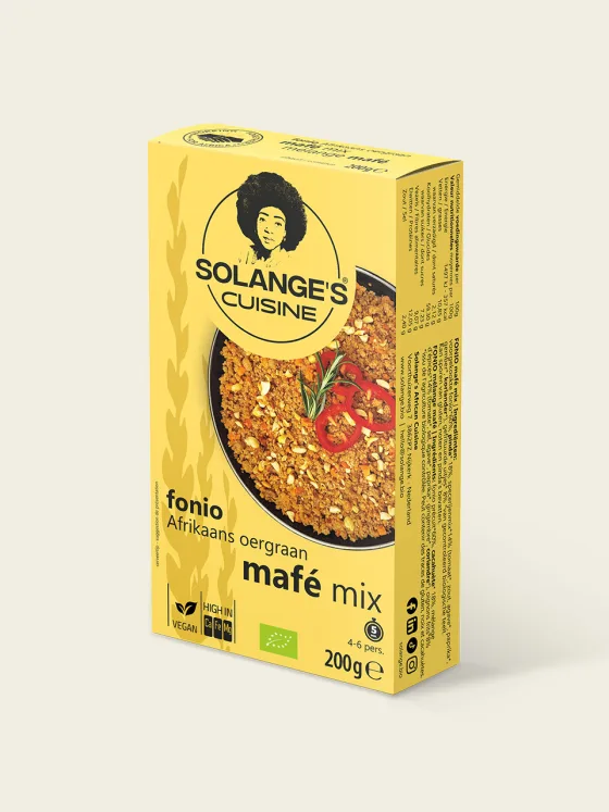 Fonio au mafé de la marque "Solange's Cuisine"