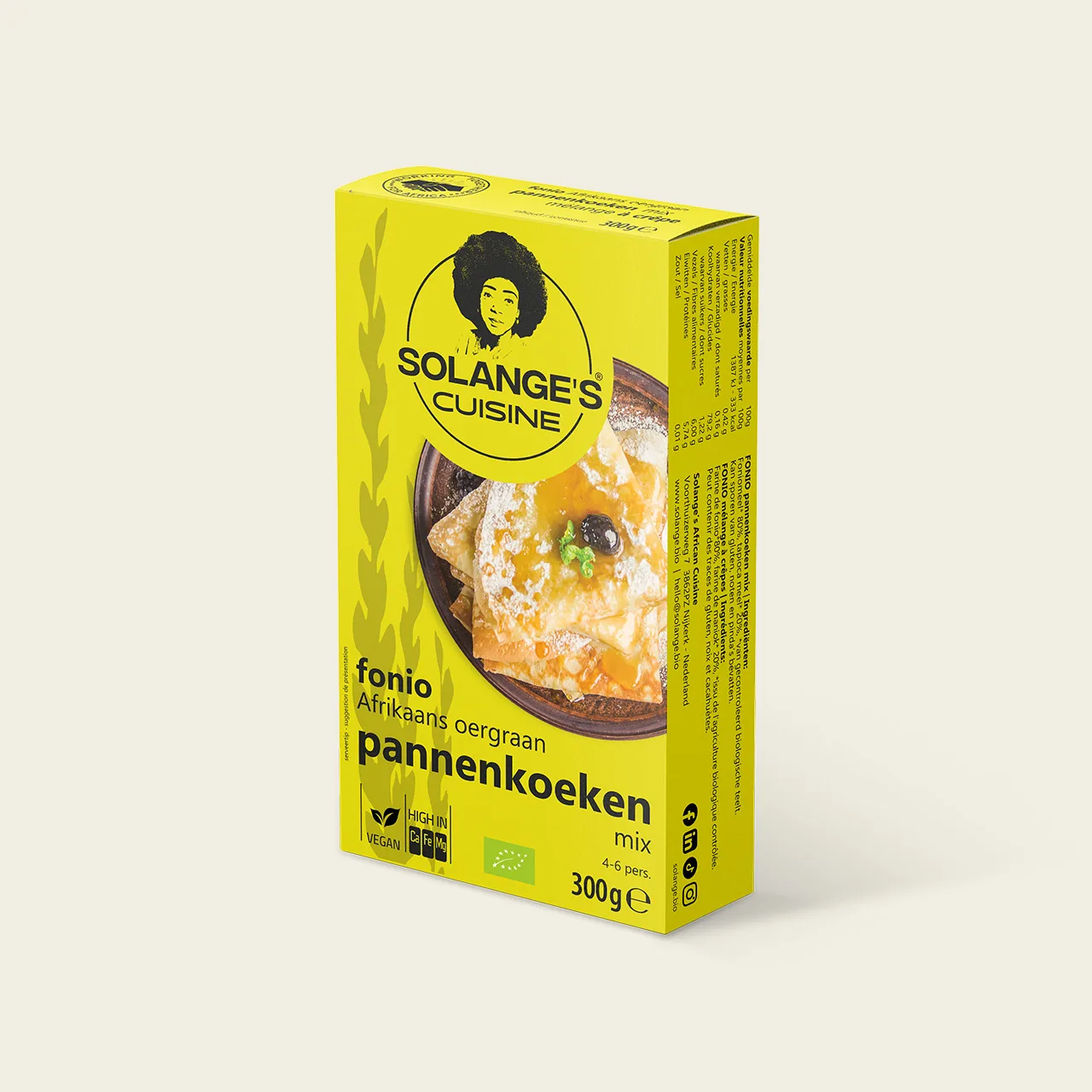 Solange&rsquo;s Cuisine Cr&ecirc;pes de fonio v&eacute;ganes