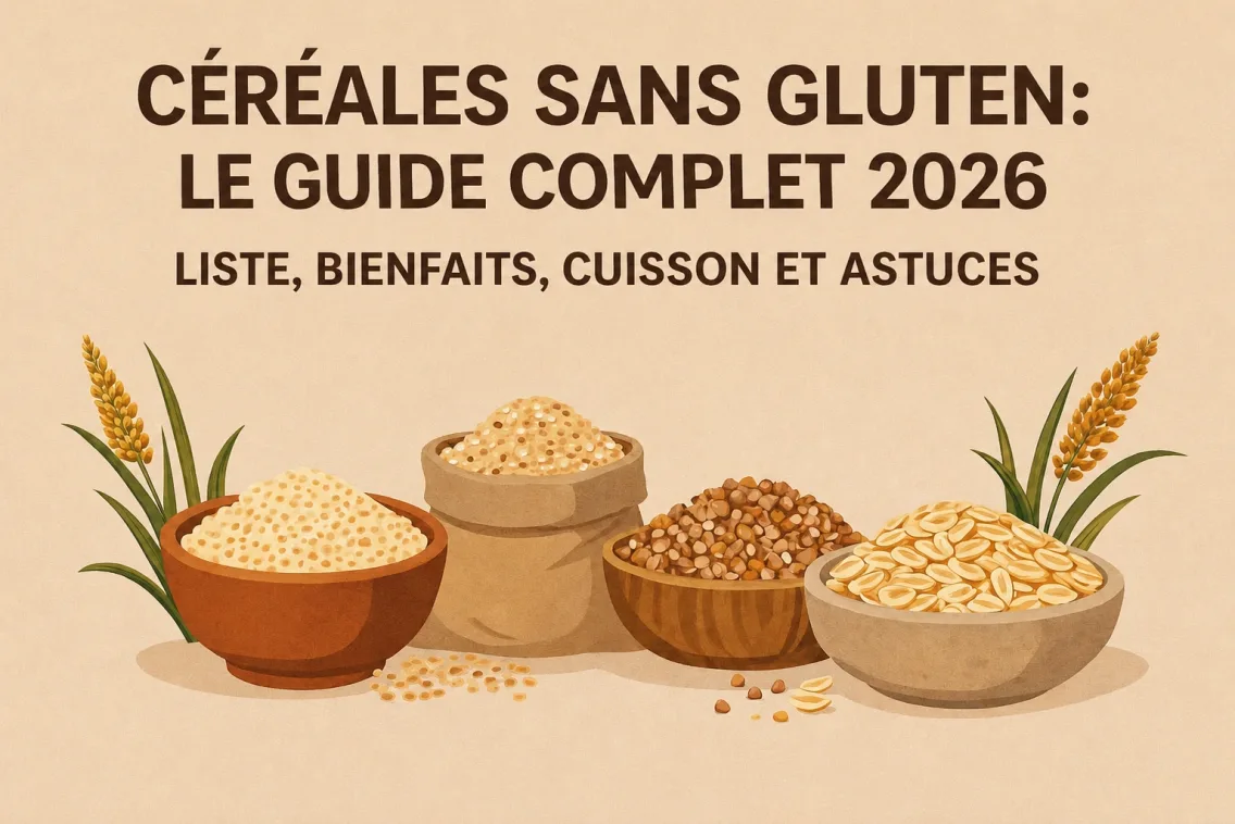 Céréales sans gluten : Le guide complet 2026