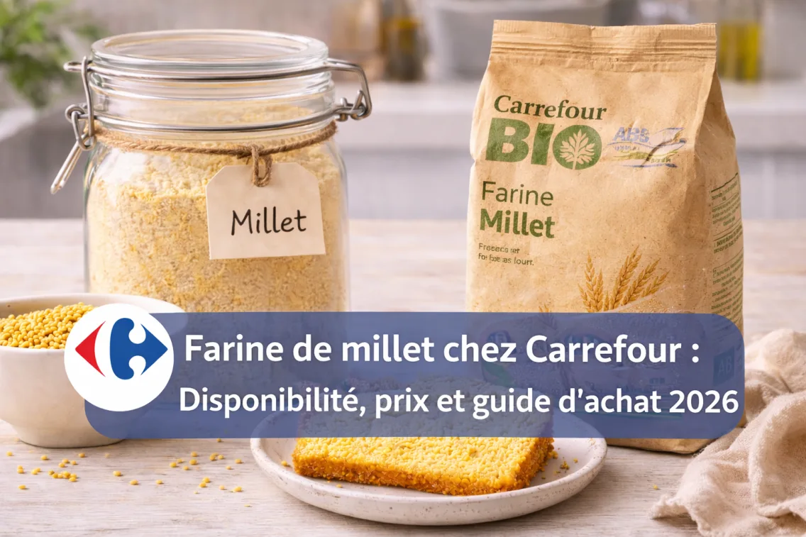 Farine de millet chez Carrefour