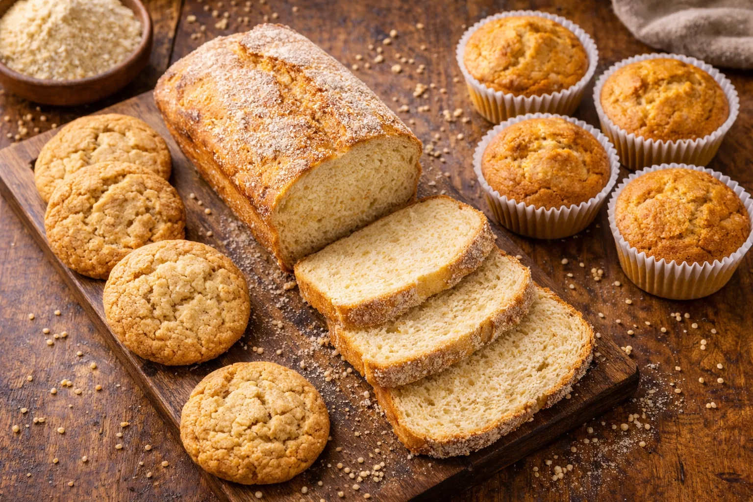 Pain et p&acirc;tisseries sans gluten &agrave; la farine de millet