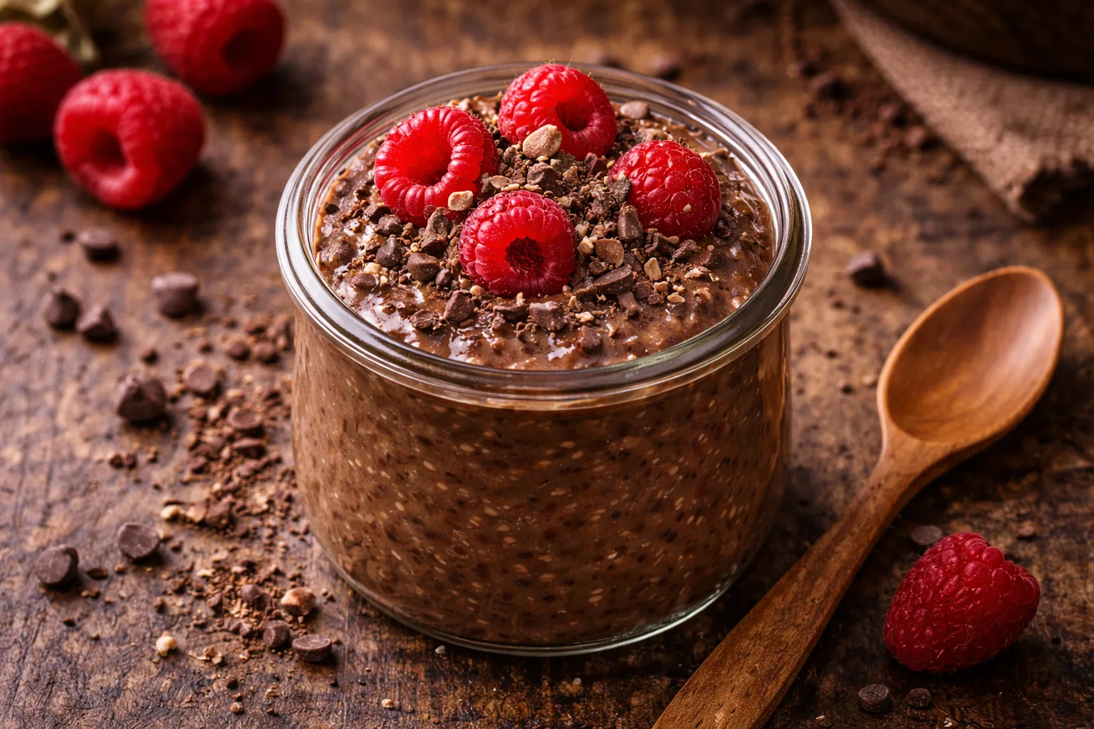 Pudding de millet au chocolat