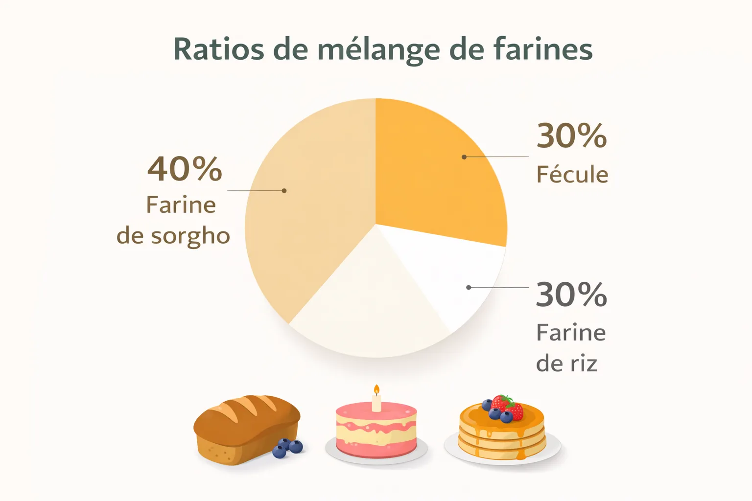 Ratios de m&eacute;lange de farines sans gluten pour p&acirc;tisserie